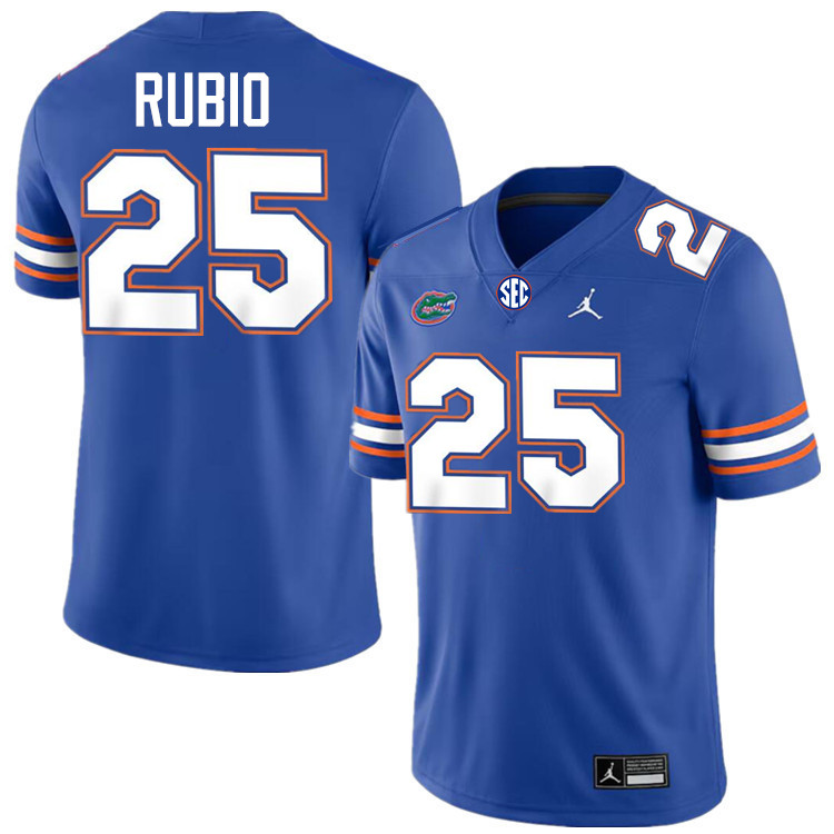 #25 Anthony Rubio Gators Jersey,Florida Gators College Football Jerseys Stitched-Royal